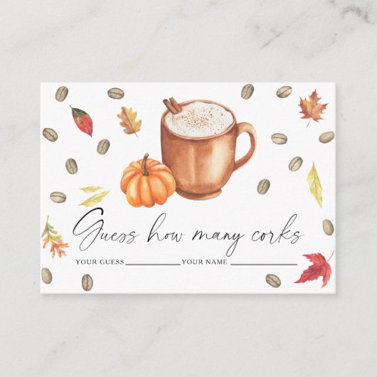 愛はカボチャを醸造している何コルクのゲーム エンクロージャーカード (正面)