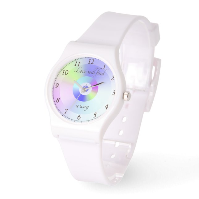 愛はカラフル勾配パターンの方法を見つける 腕時計 (傾斜)