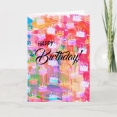 愛はケーキの最後の部分のような誕生日 カード (正面)