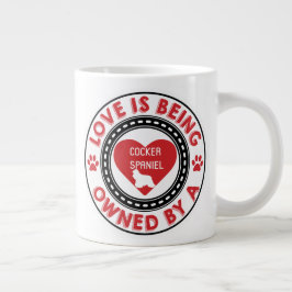 愛はコッカースパニエル犬が所有している ジャンボコーヒーマグカップ