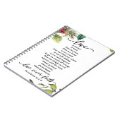 愛はコリント人聖なる書物、 経典Verse Coule's ノートブック (左側)