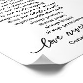 愛はコリント人聖なる書物、 経典Verse Coule's ポスター (角)