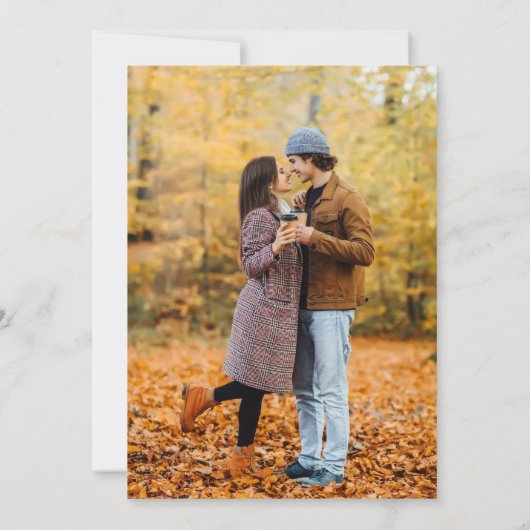 愛はコーヒーの写真を醸造している セーブザデート (裏面)