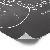 愛はコーヒーの醸造のバーのサイン結婚である ポスター (角)