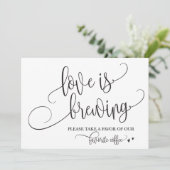 愛はコーヒーの醸造のバーのサイン結婚である 招待状 (スタンド正面)