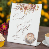 愛はコーヒーの醸造ブライダルシャワーギフトテーブル 台座サイン