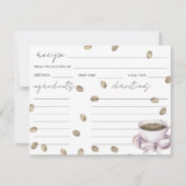 愛はコーヒーを醸造しているブライダルシャワーレシピ (正面)