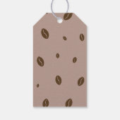 愛はコーヒーを醸造している秋ブライダルシャワーの好意 ギフトタグ (裏面)