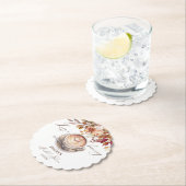 愛はコーヒーを醸造している秋ブライダルシャワーの好意 ペーパーコースター (インサイチュ)