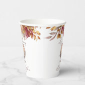 愛はコーヒーを醸造している秋ブライダルシャワー 紙コップ (右)