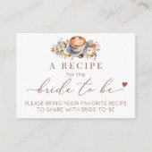 愛はコーヒーを醸造しているBohoレシピ エンクロージャーカード (正面)