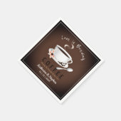 愛はコーヒーを醸造してい結婚る スタンダードカクテルナプキン (角)