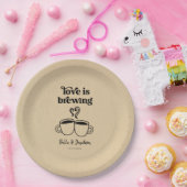 愛はコーヒーを醸造/ティーナプキン ペーパープレート (パーティー)