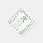 愛はコーヒーモダンブライダルシャワー スタンダードカクテルナプキン (角)