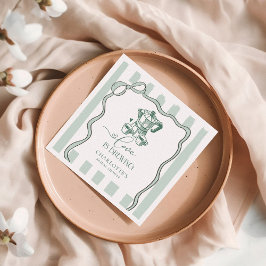 愛はコーヒーモダンブライダルシャワー スタンダードカクテルナプキン