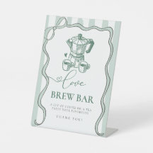 愛はコーヒーモダンブライダルシャワー