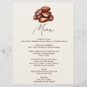 愛はコーヒー豆を醸造しているパーティー メニュー (正面)