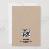 愛はコーヒー醸造テーマカップルのシャワーブランチ 招待状 (裏面)