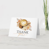 愛はコーヒー醸造ブライダルシャワーありがとう カード (正面)