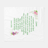 愛はザ素晴らし-毛布 フリースブランケット (正面(横))