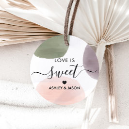 愛はスイートギフトラベル、バラ、セージとブドウ フェイバータグ