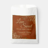 愛はスイートラストオレンジ&金ゴールドレース結婚ズ フェイバーバッグ (正面)