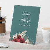 愛はスウィートブルゴーニュバラティール（緑がかった色）結婚のサイン 台座サイン (インサイチュ)