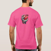 愛はスクイーズの中にある：タトゥーインスパイアレッド・アップル Tシャツ (裏面)