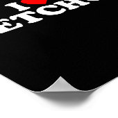 愛はチュップ - ハート ポスター (角)
