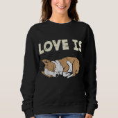 愛はチワワ動物ペット犬の愛人の所有 スウェットシャツ (正面)