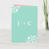 愛はツリーのミニマリストの結婚中 招待状 (裏面)