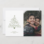 愛はツリー生まれクリスマスカード シーズンカード (正面)