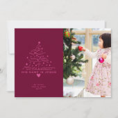 愛はツリー生まれクリスマスカード シーズンカード (正面)