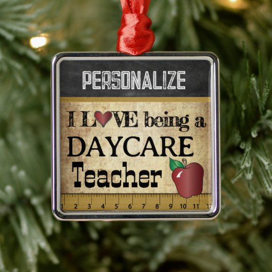 愛はデイケア先生 |ヴィンテージ メタルオーナメント (ツリー)