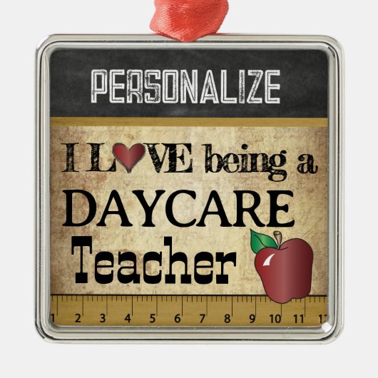 愛はデイケア先生 |ヴィンテージ メタルオーナメント (正面)