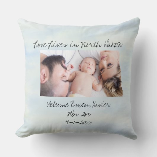 愛はニューダコタの州に住む クッション (正面)