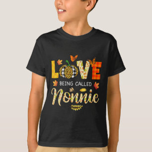 愛はノニーパンプキン紅葉と呼ばれる感謝してい Tシャツ