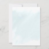 愛はハミングバードティーを醸造しているパーティー サンキューカード (裏面)