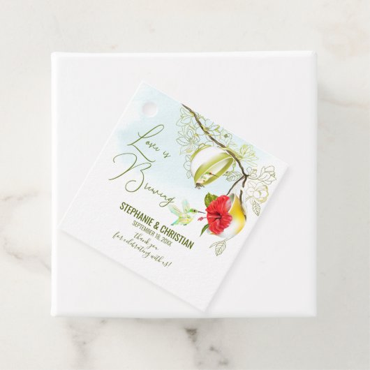 愛はハミングバードティーを醸造しているパーティー フェイバータグ (インサイチュ)