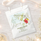 愛はハミングバードティーを醸造しているパーティー フェイバーバッグ (クリップ留めされた状態)