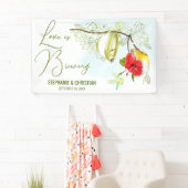 愛はハミングバードティーを醸造しているパーティー 横断幕 (インサイチュ)