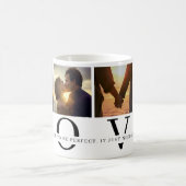 愛はバレンタインの完璧である必要はない コーヒーマグカップ (中央)