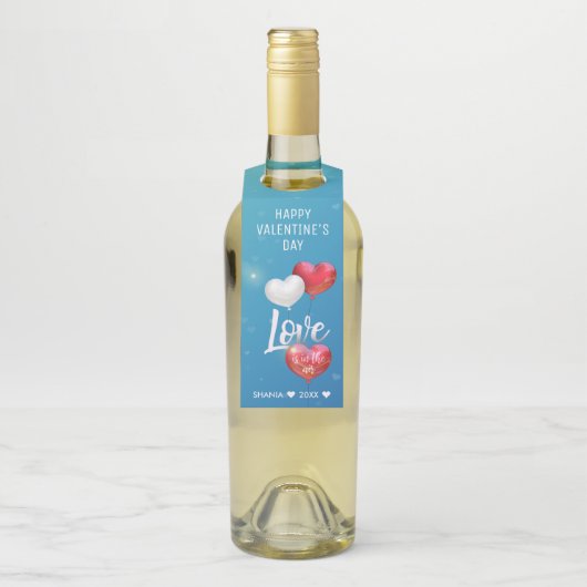 愛はバレンタインの気球にある ボトルネックタグ (ボトル)