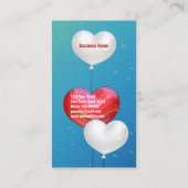 愛はバレンタインの気球にある 割引カード (裏面)