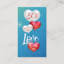 愛はバレンタインの気球にある 割引カード