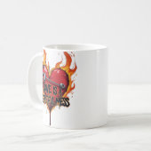 愛はバレンタインの美しい混乱である コーヒーマグカップ (正面左)