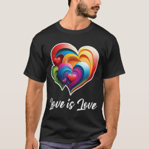 愛はバレンタインデーのための愛の衣装LGBTQゲイL Tシャツ