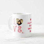 愛はバレンタインデーのマグカップ コーヒーマグカップ (正面左)