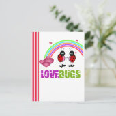 愛はバレンタインデーの郵便はがきを煩わせます シーズンポストカード (スタンド正面)