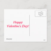 愛はバレンタインデーの郵便はがきを煩わせます シーズンポストカード (裏面)